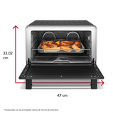Horno Eléctrico Kitchenaid Kco224lbm Con Airfry 12 Funciones