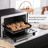 Horno Eléctrico Kitchenaid Kco224lbm Con Airfry 12 Funciones