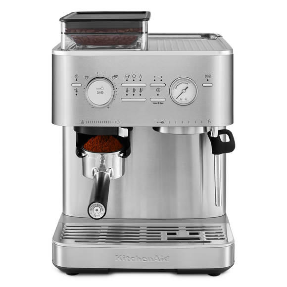 Cafetera Semiautomática Espresso Gris Kitchenaid Kes6551sx