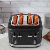 Tostador Kitchenaid Kmt4109bm 4 Rebanadas 1800w Black Matte