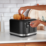 Tostador Kitchenaid Kmt4109bm 4 Rebanadas 1800w Black Matte
