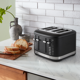 Tostador Kitchenaid Kmt4109bm 4 Rebanadas 1800w Black Matte