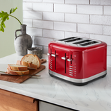 Tostador Kitchenaid Kmt4109er 4 Rebanadas 1800w Empire Red