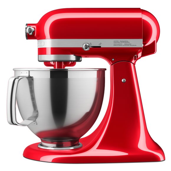 Batidora Kitchenaid KSM195PSCA Artisan de 4.7 Litros y 10 Velocidades Roja