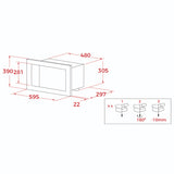 Microondas con Trim Teka MS 6200 BIS SS 110 / 60 MX E06 60 cm Acero Inox