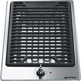Parrilla Eléctrica Empotre Smeg PGF30B de 30 cm y 2 Quemadores Acero Inox