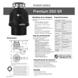 Triturador De Alimentos Insinkerator Premium 550 De 0.55 Hp
