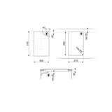 Parrilla Eléctrica Vitrocerámica Empotre Smeg SE232TD1 de 30 cm y 2 Zonas
