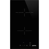 Parrilla Eléctrica Vitrocerámica Empotre Smeg SE232TD1 de 30 cm y 2 Zonas
