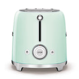 Tostador 2 Rebanadas Smeg TSF01PGUS Palanca de Elevación Manual Verde
