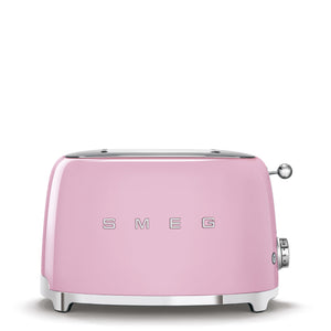 Tostador 2 Rebanadas Smeg TSF01PKUS Palanca de Elevación Manual Rosa