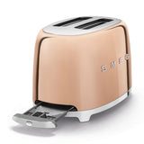 Tostador 2 Rebanadas Smeg TSF01RGUS Palanca de Elevación Manual Oro Rosa