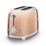 Tostador 2 Rebanadas Smeg TSF01RGUS Palanca de Elevación Manual Oro Rosa