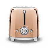 Tostador 2 Rebanadas Smeg TSF01RGUS Palanca de Elevación Manual Oro Rosa