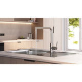 Mezcladora Monomando Extraíble Teka UNI 9331 XP de 34 cm Acero Inoxidable