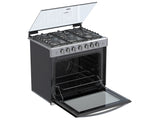 Estufa de Gas Empotrable Whirlpool WER5100S de 76 cm (30 pulgadas) en Acero Inoxidable y Acabado Espejo