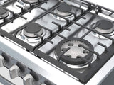 Estufa de Gas Empotrable Whirlpool WER5100S de 76 cm (30 pulgadas) en Acero Inoxidable y Acabado Espejo