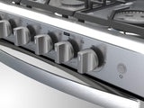 Estufa de Gas Empotrable Whirlpool WER5100S de 76 cm (30 pulgadas) en Acero Inoxidable y Acabado Espejo