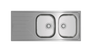 Tarja Empotrar Acero Inox Teka Universe 80 T-XP 2B 1D Dos Tinas 34 cm