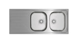 Tarja Empotrar Acero Inox Teka Universe 80 T-XP 2B 1D Dos Tinas 34 cm