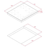 PARRILLA VITROCERÁMICA DE INDUCCION TEKA IZC 64010 MSS BK 60 CM 4 ZONAS CON TOUCH MULTISLIDER PRO