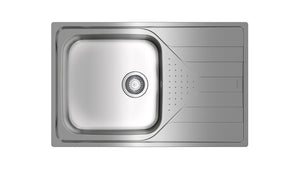 Tarja Empotrar Acero Inox Teka Universe 50 T-XP 1B 1D MAX 1 Tina 40cm