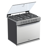 Estufa de Gas Empotrable Whirlpool WER3000D de 76 cm (30 pulgadas) en Acero Inoxidable y Acabado Espejo