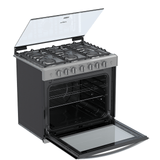 Estufa de Gas Empotrable Whirlpool WER3000D de 76 cm (30 pulgadas) en Acero Inoxidable y Acabado Espejo