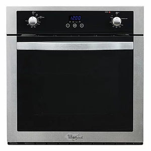 Horno de Gas Empotrable Whirlpool WOA205S de 60 cm (24 pulgadas) en Acero Inoxidable y Acabado Espejo Negro