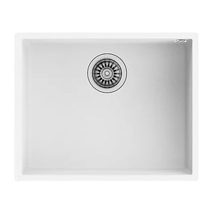 Tarja / Fregadero Teka SQUARE 50.40 TG W Tegranite+ para Submontar de 54 cm (21 pulgadas) con Una Cubeta Color Blanco