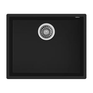 Tarja / Fregadero Teka SQUARE 50.40 TG B Tegranite+ para Submontar de 54 cm (21 pulgadas) con Una Cubeta Color Negro