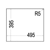 Tarja / Fregadero Teka SQUARE 50.40 TG B Tegranite+ para Submontar de 54 cm (21 pulgadas) con Una Cubeta Color Negro