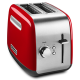 Tostador KitchenAid KMT2115ER con Palanca de Elevación Manual para 2 Rebanadas de Pan Color Rojo