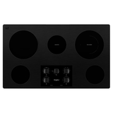 Parrilla Eléctrica Vitrocerámica Empotre Whirlpool WCE55US6HB 92 cm (36") 5 Quemadores