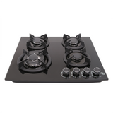 Parrilla de Gas IHD ETNA60 de 60 cm Cubierta de Cristal Templado y 4 Quemadores
