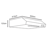 Campana Bajo Alacena / Gabinete  Acros AH5510S de 50 cm (20 pulgadas) Acabado Acero Inox