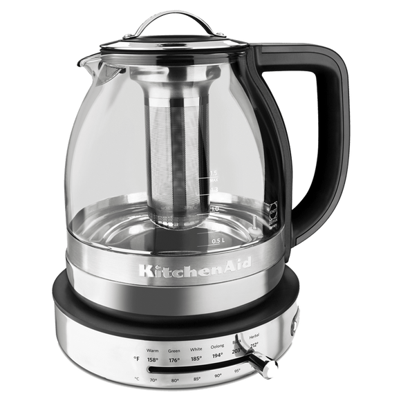 Hervidor Eléctrico KitchenAid KEK1322SS de 1.3 L en Acero Inoxidable y Cristal