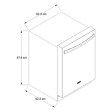 Lavavajillas Empotrable Whirlpool WDT750SAKV de 61 cm (24 pulgadas) con 15 Servicios en Acero Inoxidable Color Negro