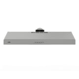CAMPANA DE PARED PARA MONTAR BAJO ALACENA MABE CMPU501GX0 EN ACABADO PLATA DE 50 CM