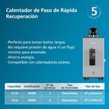 Calentador Gas LP Paso Rápido Mabe CRM06SLP 6 L/Minuto