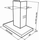 Campana de Pared Teka DJE 90 de 90 cm (36 pulgadas) en Acero Inoxidable