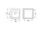 Tarja / Fregadero Teka 508.533 1C 1 PERFOR para Empotrar de 50 cm (19 pulgadas) con Una Tina en Acero Inoxidable