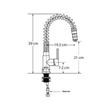 Mezcladora Monomando Eb Técnica Mod Eb-1002 P/baja Presión