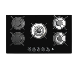 Parrilla de Gas IHD ETNA90 de 86 cm Cubierta de Cristal Templado y 5 Quemadores