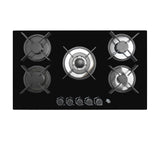Parrilla de Gas IHD ETNA90 de 86 cm Cubierta de Cristal Templado y 5 Quemadores