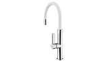 Mezcladora Monomando Teka FOT 995 W de 42 cm Acabado Cromo y Blanco