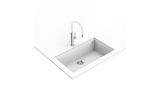 Mezcladora Monomando Teka FOT 995 W de 42 cm Acabado Cromo y Blanco