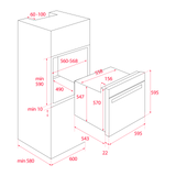 Horno de Gas Empotrable Teka HBB 724 G SS RX de 60 cm (24 pulgadas) en Acero Inoxidable