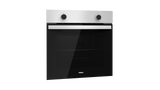 Horno de Gas Empotrable Teka HBB 724 G SS de 60 cm (24 pulgadas) en Acero Inoxidable y Cristal Negro