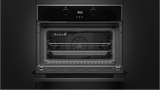 Horno Eléctrico Empotrable con Microondas Teka HLC 844 C de 60 cm (24 pulgadas) en Acero Inoxidable y Cristal Negro